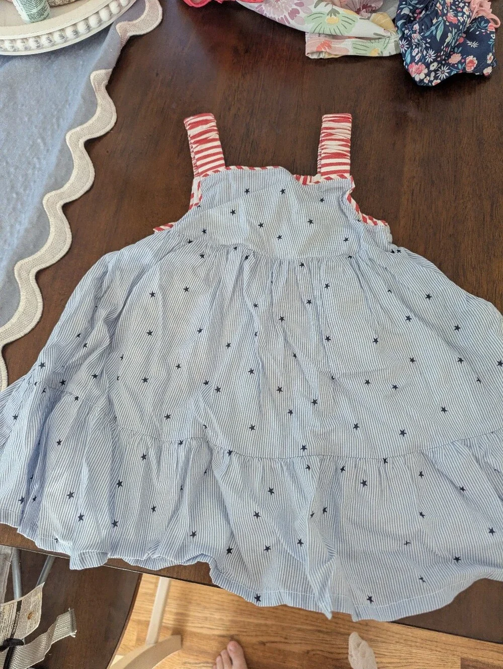 Striped Ruffle Dress - Picture 4 of 6